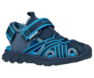 Geox J AIRADYUM BO Sandal, Navy/LT Blue, 28 EU