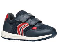 Geox J ALBEN BOY C Sneaker, Navy/Red, 10 UK Child