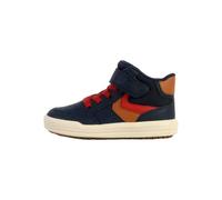 Geox Kids Sneaker J Arzach BOY A Breathable High-Top Navy Blue/Cognac UK 1, 2