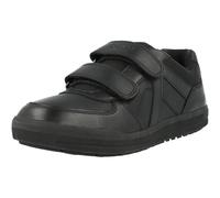 Geox J Arzach E Boys' Black Trainers Leather Breathable School Sneakers