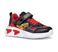 Geox J Assister BOY B Sneaker, Black/Yellow, 1 UK