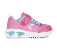 Geox J Assister Girl A Sneaker, Fuchsia Aqua, 1.5 UK