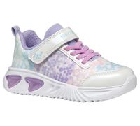 Geox J Assister Girl B Sneaker, White/Lilac, 1 UK