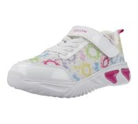 Geox J Assister Girl B Trainers, White/Multicolour, 36 EU