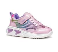 Geox J Assister Girl Sneaker, Pink/Multicolor, 7.5 UK
