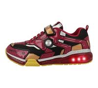 Geox J Bayonyc Boy Sneaker, Black Red A, 3 UK