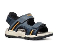 Geox J Borealis BOY A Sandal, Navy/Orange, 9 UK Child