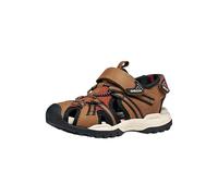 Geox J Borealis Boy B Sandal, LT Brown/Rust, 36 EU