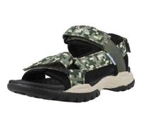 Geox J BOREALIS BOY E, Boys’ Sandal, Dk Green/Black,