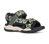 Geox J Borealis BOY E Sandal, Dk Green/Black, 10 UK Child