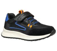 Geox J BRIEZEE BOY A Sneaker, Black/Royal, 12.5 UK