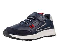 Geox J BRIEZEE BOY A Sneaker, Navy Dk Red, 3 UK