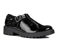 (, ) Geox J Casey G. E Leather Girl's Black Patent Shoes