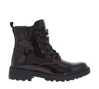 Geox J Casey Girl Ankle Boot, Dk Burgundy Black, 5 UK