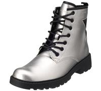 Geox J Casey Girl Ankle Boot, Dk Silver Black, 6 UK
