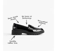 GEOX J CASEY GIRL Girls School Slip-On School Shoes