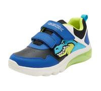 Geox J CIBERDRON BOY A Sneaker, Royal/LT Blue, 1 UK