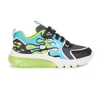 Geox J Ciberdron Boy A Sneaker, Black Lt Blue, 7 UK Child