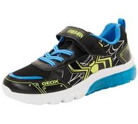 Geox J CIBERDRON Boy C Trainers, Black/Lime, 29 EU