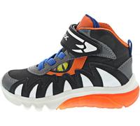 Geox J CIBERDRON BOY D Sneaker, Black/Orange, 5 UK Child