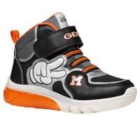 Geox J CIBERDRON BOY F Sneaker, Black/Silver, 10 UK Child