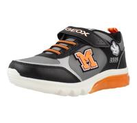 Geox J CIBERDRON BOY H Sneaker, Black/Silver, 10 UK Child