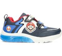 Geox Super Mario 2v Navy Red Kids trainers J46LBI-C4226 in a Plain Man-made and Textile in Size 25