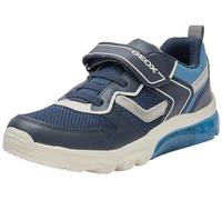 Geox J Ciberdron Boy Sneaker, Navy Dk Silver, 11.5 UK Child