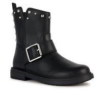 Geox J Eclair Girl Ankle Boot, Black, 1 UK