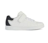 Geox J Eclyper Boy A Sneaker, White Black, 4 UK
