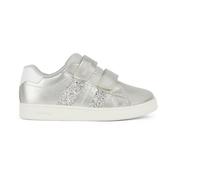 Geox J Eclyper Girl A Sneaker, Silver, 2.5 UK
