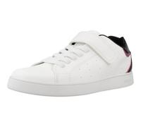Geox J ECLYPER Girl A Sneaker, White, 1 UK
