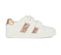 Geox J Eclyper Girl A Sneaker, White Rose Gold, 11.5 UK Child