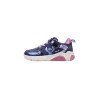 Geox J FADINLIGHT Girl B Sneaker, Navy/Fuchsia, 5 UK Child