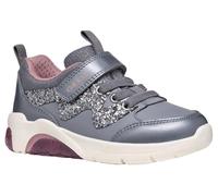 Geox J FADINLIGHT Girl D Sneaker, Grey/Rose, 3.5 UK