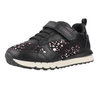 Geox J FASTICS Girl Sneaker, Black/Purple, 7 UK Child