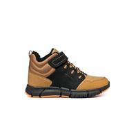 Geox J Flexyper Boy B ABX Ankle Boot, Black Dk Yellow, 7 UK