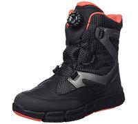 Geox J Flexyper Boy B ABX Ankle Boot, Black/Orange, 7.5 UK