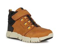 Geox J Flexyper Boy B ABX Ankle Boot, Brown Dark Yellow, 10 UK Child
