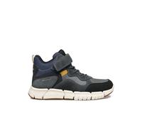 Geox J FLEXYPER BOY B ABX Ankle Boot, DK Grey/Navy, 12.5 UK Child