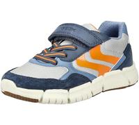 Geox J FLEXYPER Boy B Trainers, LT Grey/Navy, 30 EU / 11.5 UK