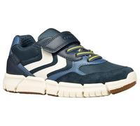 Geox J FLEXYPER Boy B Trainers, Navy/Yellow, 36 EU