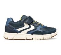 Geox J FLEXYPER Boy B Trainers, Navy/Yellow, 39 EU