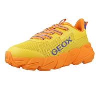 Geox J FLEXYPER Fast BOY Sneaker, Yellow/Orange, 12.5 UK