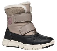 Geox J FLEXYPER Girl B AB Snow Boot, DK Beige/Black, 10 UK Child