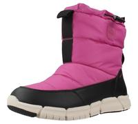 Geox J FLEXYPER Girl B AB Snow Boot, Fuchsia/Black, 0.5 UK