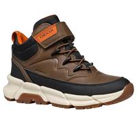 Geox J FLEXYPER Plus BOY Ankle Boot, Brown Cotto/Black, 0.5 UK
