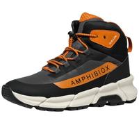 Geox J FLEXYPER Plus BOY Sneaker, Black/White, 6 UK