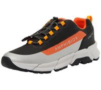Geox J FLEXYPER Plus Boy Trainers, Black/Orange, 30 EU