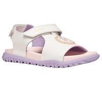 Geox J FUSBETTO GI Sandal, White/Lilac, 28 EU